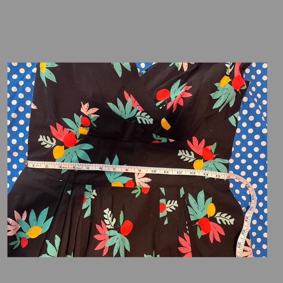 Emily and Finn Florence Black Summer Fruits Dress, UK 12, US 8 - Picture 9 of 9